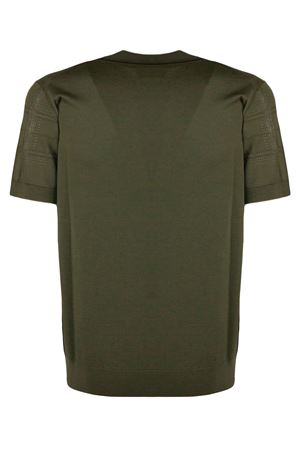 Green cotton knit T-shirt PAOLO PECORA | A015F1005407